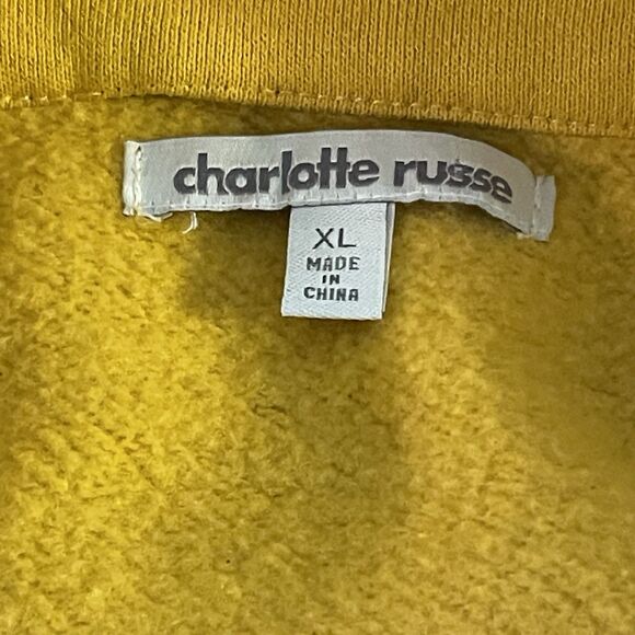 Charlotte Russe Women’s Mustard Yellow Fleece Button Up Jacket Coat Sz XL - Picture 8 of 11